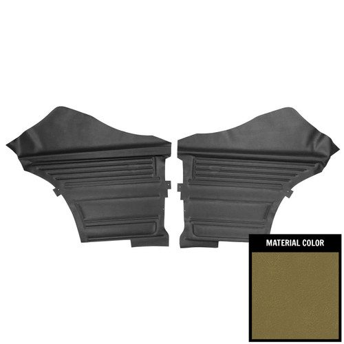 1968 Chevrolet Chevelle Hardtop Ivy Gold Gold Edition Rear Door Panels