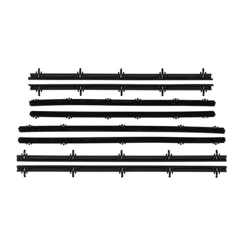 1966-67 Chevy II, Noval 4 Dr Sdn/Wgn 8-Piece Window Felt Kit (Replacement Style)