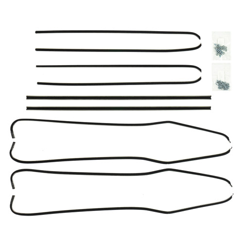 1955-57 Bel Air; 2 Dr Sedan; 8-Pc Wndow Felt Kit (Windowfelts Replacement Style)