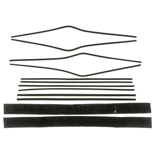 1955-57 Bel Air; 4 Dr Hdtp; 8-Pc Window Felt Kit (Windowfelts Replacement Style)