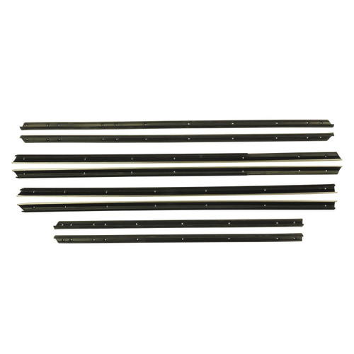1963-64 Impala; 4 Dr Hdtp; 8-Pc Window Felt Kit (Windowfelts Replacement Style)