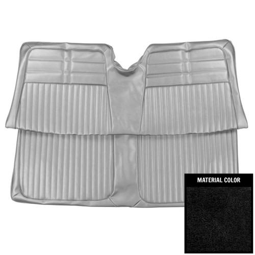 1963 Impala; Std/SS; 2 Door Hardtop; Rear Bench Seat Cover; Black