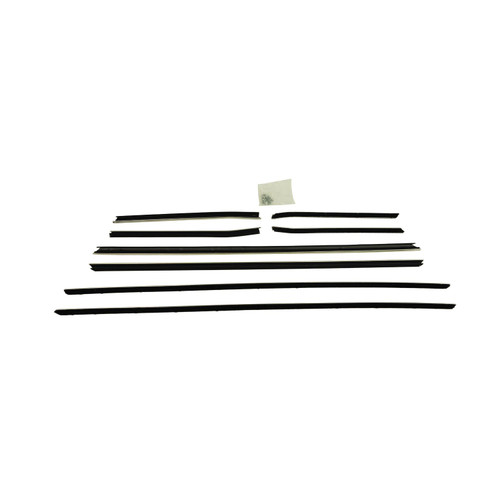 1968 Camaro. Fbird; Cnv; Std; w/ Rvl Mldg; 8-Pc Wndw Flt Kit (Replacement Style)