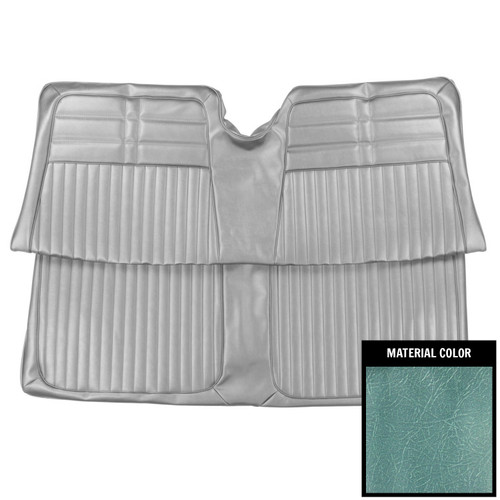 1963 Impala; Std/SS; Convertible; Rear Bench Seat Cover; Light Blue