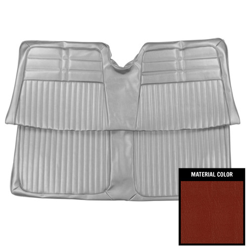 1963 Impala; Std/SS; 2 Door Hardtop; Rear Bench Seat Cover; Red