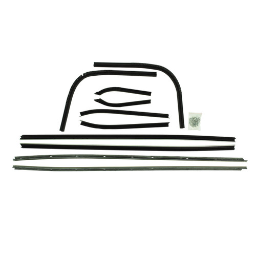 1971-73 Roadrunner, Satellite; 2 Dr Hdtp; 10-Pc Wndw Flt Kit (Replacement Style)