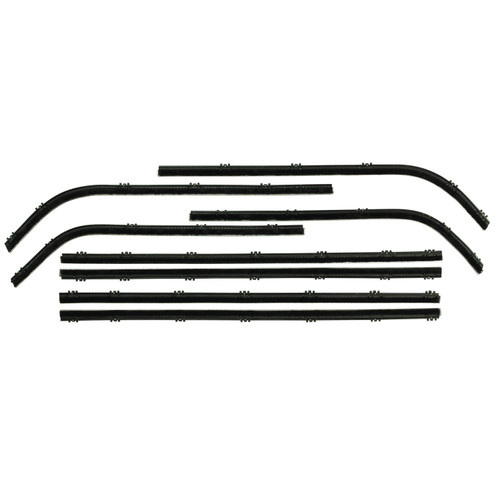 1963-66 Dodge Dart; 2 Door Hardtop; 8-Piece Window Felt Kit (Replacement Style)