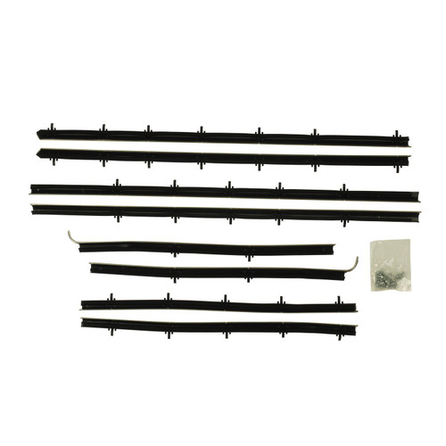 1966-67 Chevelle; 2 Door Hdtp; 8-Pc Window Felt Kit (Windowfelts Original Style)