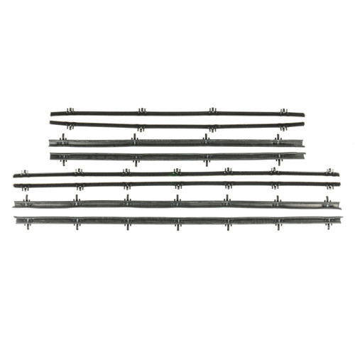 1962-65 Chevy II, Nova; 2 Door Sedan; 8-Piece Window Felt Kit (Original Style)