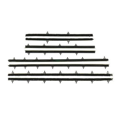 1966-67 Pontiac Tempest; 2 Door Sedan; 8-Piece Window Felt Kit (Original Style)