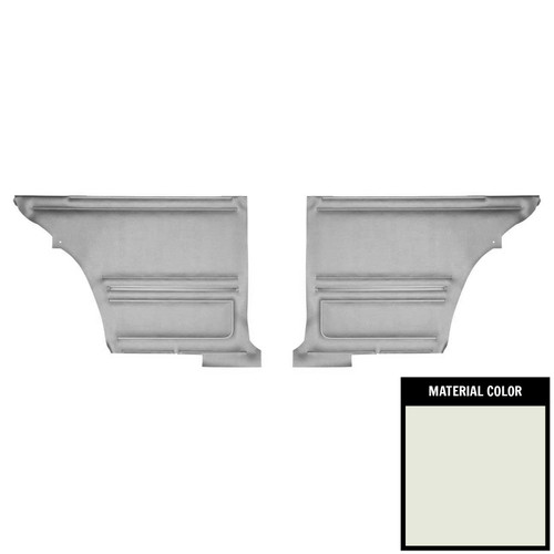 1967 Chevrolet Camaro Hardtop Standard Pre-Assembled White Rear Door Panels