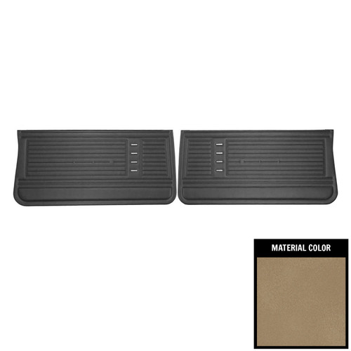 1971-72 Chevelle; 2 Dr Hardtop/Conv; Pre-Assembled Front Door Panels; Sandalwood