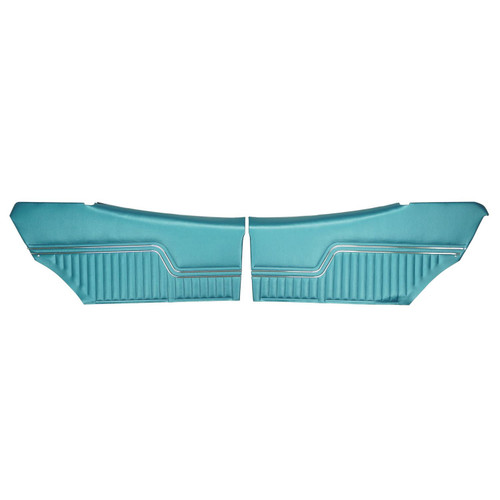 1970 Chevelle; Pre-Assembled Front Door Panels; Bright Blue (PD249C)