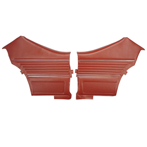 1969 Chevelle; 2 Door Hardtop; Pre-Assembled Rear Side Panels; Red