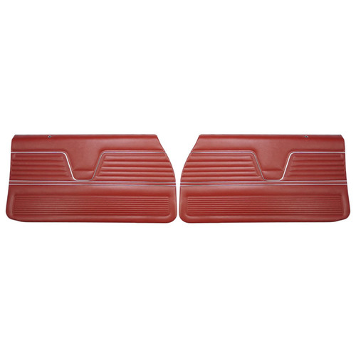 1969 Chevelle; Pre-Assembled Front Door Panels; Red