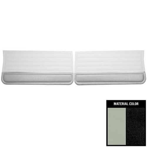 1965 Chevelle, El Camino; 2 Dr Hdtp/Conv; Pre-Assem Front Door Pnls; White/Black