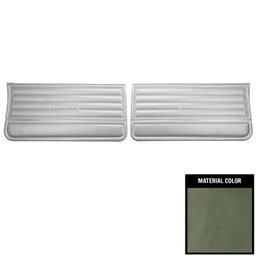 1965 Chevelle, El Camino; 2 Dr Hdtp/Conv; Pre-Assembled Front Door Panels; Aqua