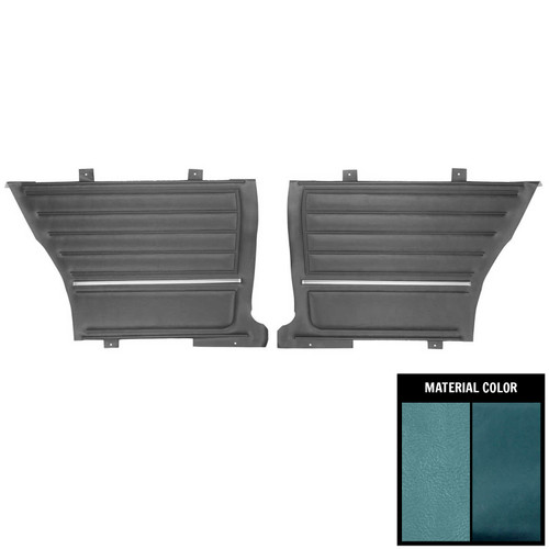 1965 Chevelle; 2 Door Hardtop; Pre-Assembled Rear Side Panels; 2-Tone Blue