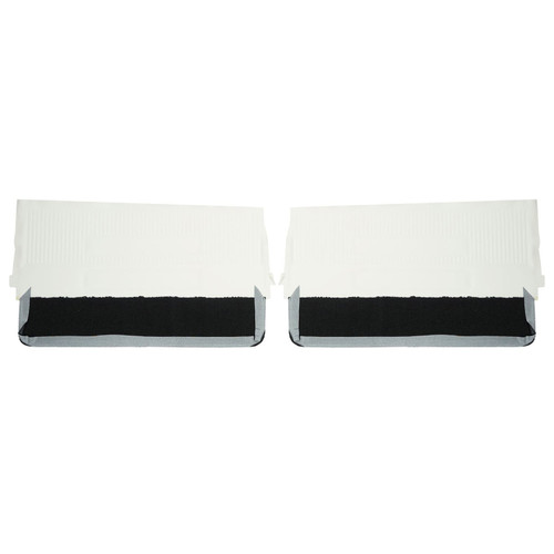 1963 Pontiac Grand Prix; Front Door Panels; White/Black