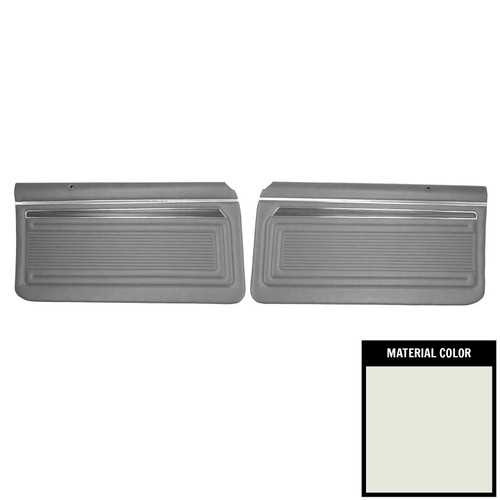 1970-1972 Nova/SS/Custom 2-Door Sedan Pre-Assembled White Front Door Panels