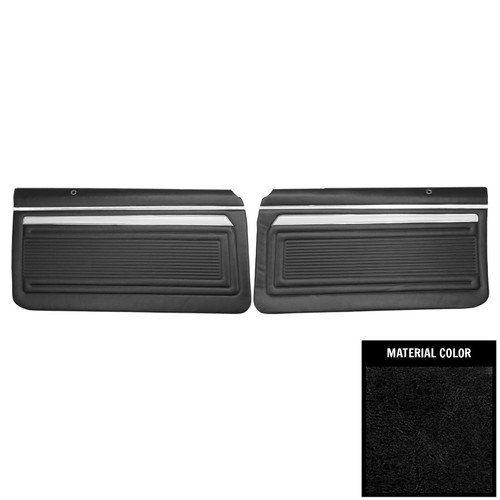 1969 Nova SS, Custom; 2 Door Sedan; Pre-Assembled Front Door Panels; Black