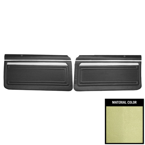 1969 Nova/SS/Custom 2-Door Sedan Pre-Assembled Light Green Front Door Panels