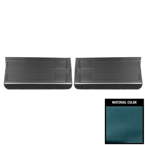 1968 Pontiac GTO/LeMans Pre-Assembled Blue Front Door Panels