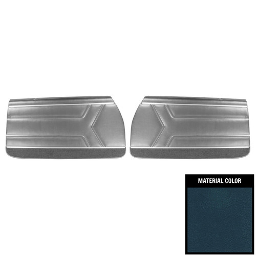 1969 Pontiac GTO/LeMans Pre-Assembled Dark Blue Front Door Panels