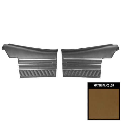 1970 Pontiac GTO/LeMans Convertible Pre-Assembled Light Saddle Rear Door Panels
