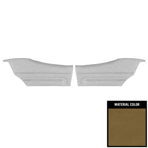 1971 Pontiac GTO/LeMans Sport Hardtop Pre-Assembled Jade Green Rear Door Panels