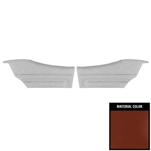 1971 GTO/LeMans Sport Hardtop Pre-Assembled Sienna Brown Rear Door Panels