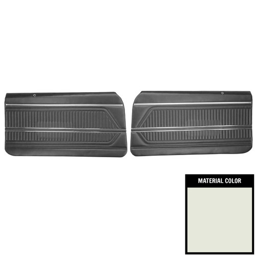1969 Pontiac Firebird Standard Pre-Assembled White Front Door Panels