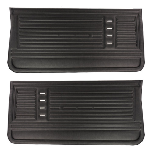 1967 Chevrolet Chevelle Black Pre-Assembled Gold Edition Front Door Panels