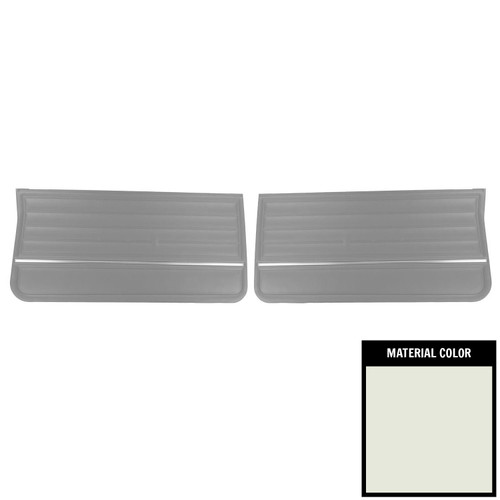 1965 Chevrolet Chevelle White Pre-Assembled Gold Edition Front Door Panels (PDO263)