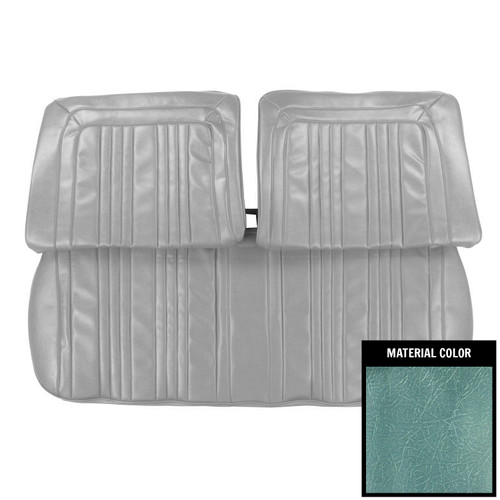 1963 Pontiac Bonneville; w/o Arm Rest; Front Bench Seat Cover; Light Blue