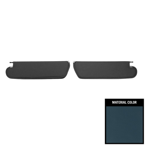 1964-67 Chevelle, El Camino; 2/4 Door; Basketweave Sun Visors; Dark Blue