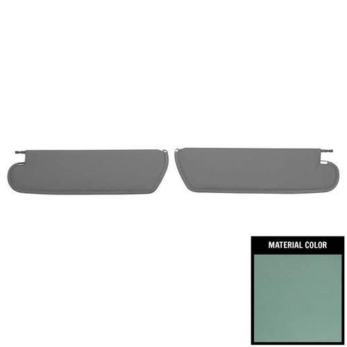 1964-67 Chevelle, El Camino; 2/4 Door; Basketweave Sun Visors; Aqua