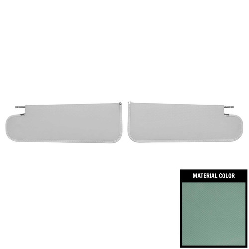 1962-64 Chevy II, Nova; 2/4 Door; Basketweave Sun Visors; Aqua