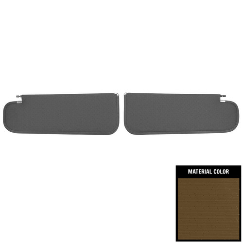 1962-64 Chevy II, Nova; 2/4 Door; Perforated Sun Visors; Dark Saddle