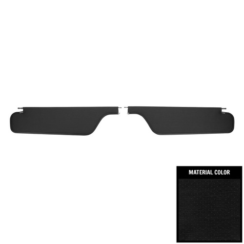 1966-68 Pontiac Bonneville, Catalina; 2 Door Hardtop; Surrey Sun Visors; Black