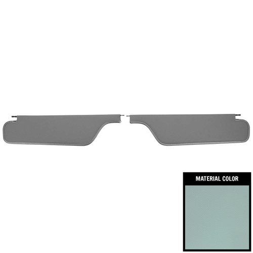 1965 Pontiac Bonneville, Catalina; 2 Dr Hardtop; Basketweave Sun Visors; Lt Blue