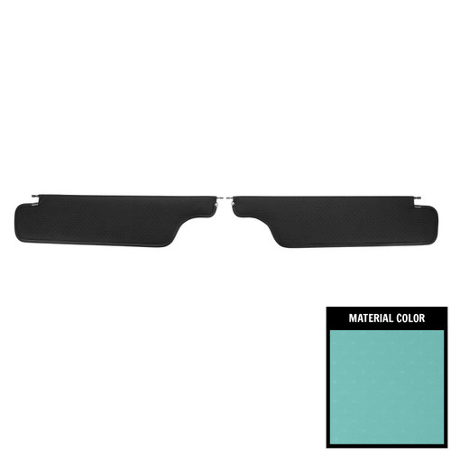 1965 Pontiac Bonneville, Catalina; 2 Door Hardtop; Star Sun Visors; Aqua