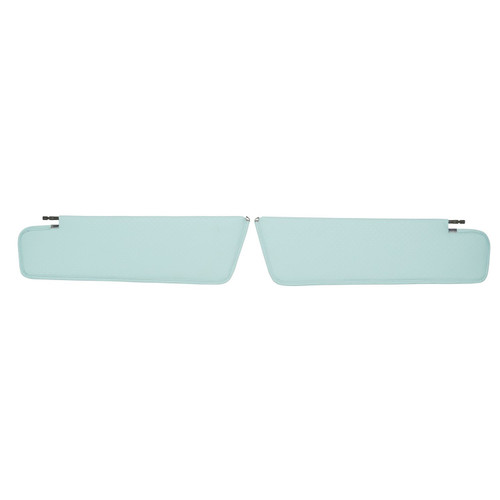 1963 Impala, Bonneville, Catalina; 2 Door Hardtop; Star Sun Visors; Light Blue