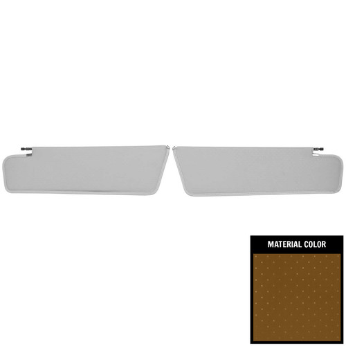 1963 Impala, Bonneville, Catalina; 2 Door Hardtop; Star Sun Visors; Saddle