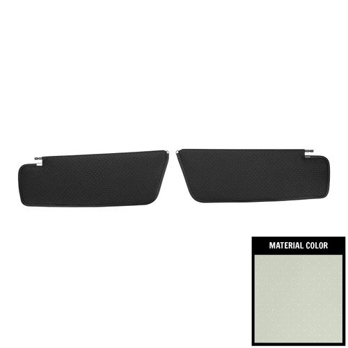 1962 Impala, Bonneville, Catalina; 2 Door Hardtop; Star Sun Visors; White