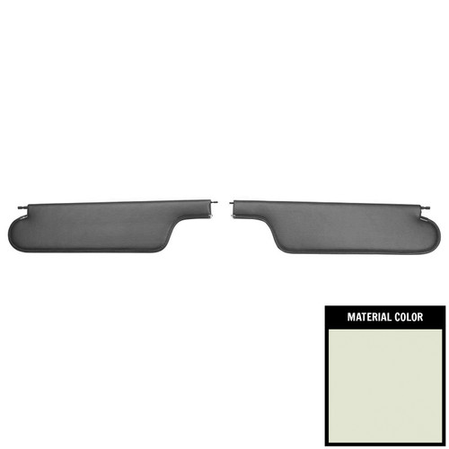 1965-67 GM A-Body; Convertible; Madrid Sun Visors; Light Fawn