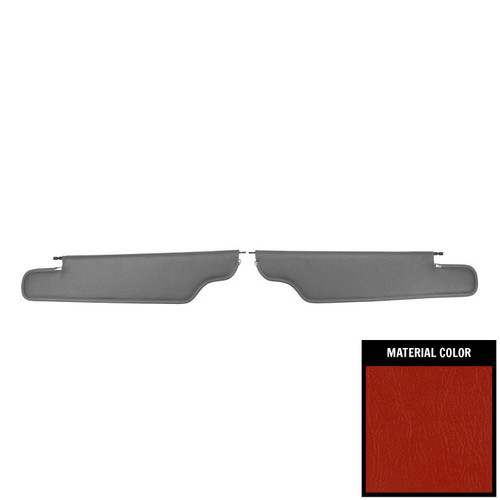 1961-62 Impala; Convertible; Seville Sun Visors; Bright Red