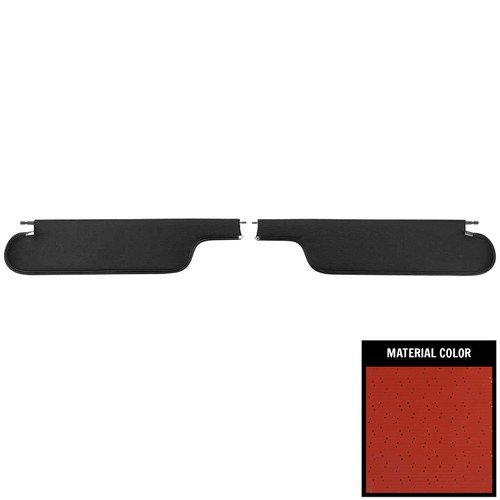 1968-70 GM A-Body; Hardtop; Perforated Sun Visors; Bright Red