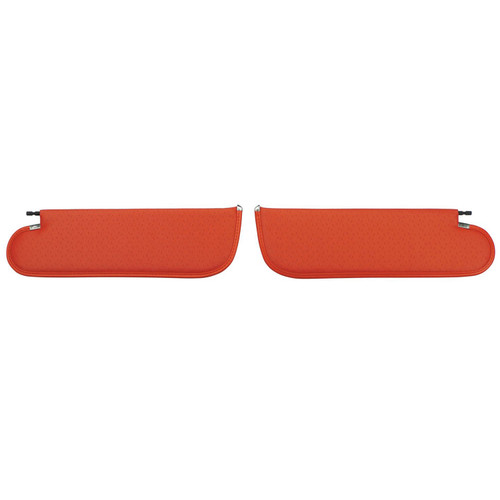 1971-72 GM A-Body Hardtop, Nova Sedan; Perforated Sun Visors; Bright Red