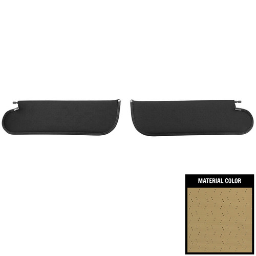 1971-72 GM A-Body Hardtop, Nova Sedan; Perforated Sun Visors; Sandalwood